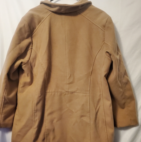 Faded Glory Women's Plus Size single-breasted faux - Picture 2 of 6